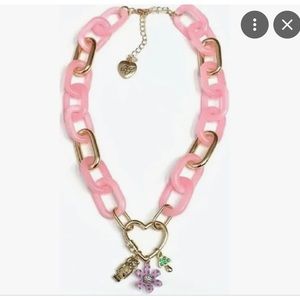 Betsey Johnson enchanted chain heart NWT